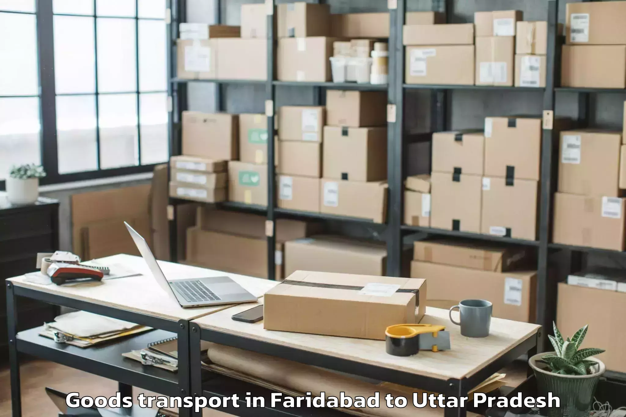 Efficient Faridabad to Charkhari Goods Transport